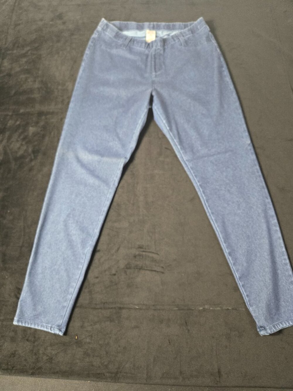 Faded Glory Women's L 12-14 Pull On Skinny Jeans Blue Stretch 26 Inseam
